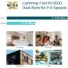TP-LINK EAP650-Wall AX3000 Wall Plate WiFi 6 Access Point, coverage 40 m2