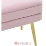 INART TABURE VELVET PINK 50Χ34Χ42