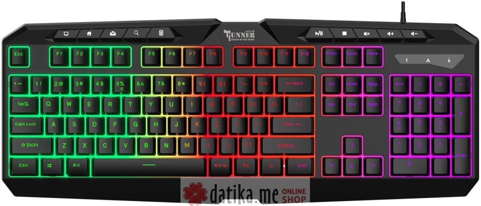 Swissten Tastatura Gaming GUNNER