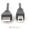 Digitus Kabel USB 2.0 connection cable, type A - B 0.5m Black