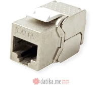 VALUE Keystone Jack, Cat.6A (Class EA), RJ-45, STP, tool-free, SLIM