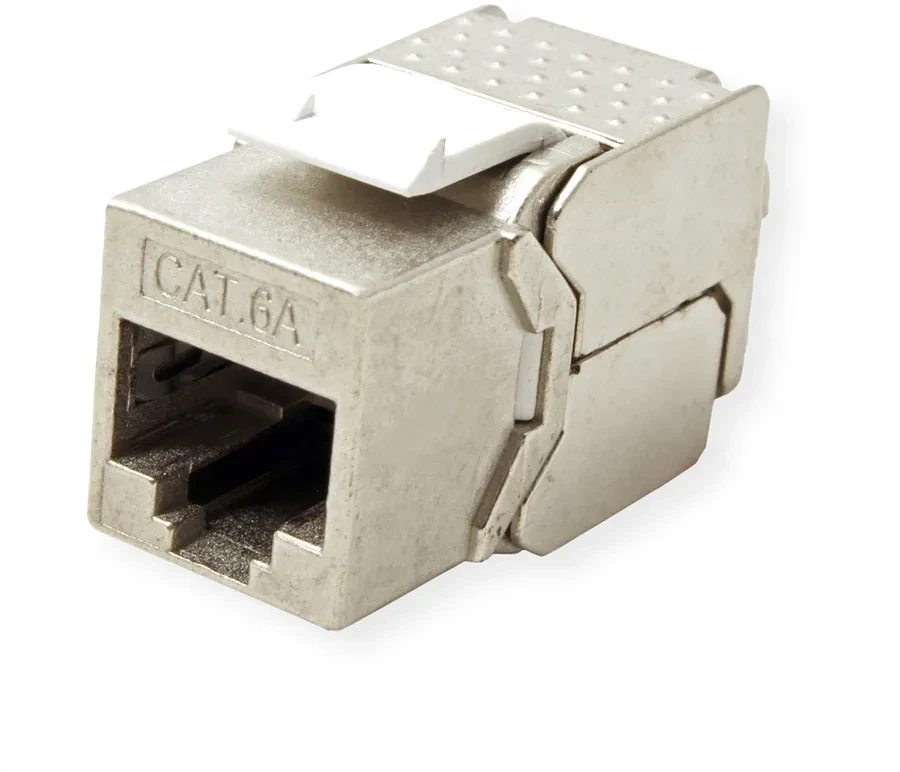 VALUE Keystone Jack, Cat.6A (Class EA), RJ-45, STP, tool-free, SLIM