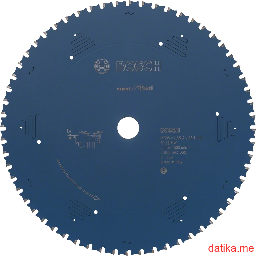 Bosch Rezna ploča za metal widia 305x2,2mm 60Z в Черногории