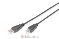 Digitus Kabel USB 2.0 connection cable, type A - B 1.8m Black