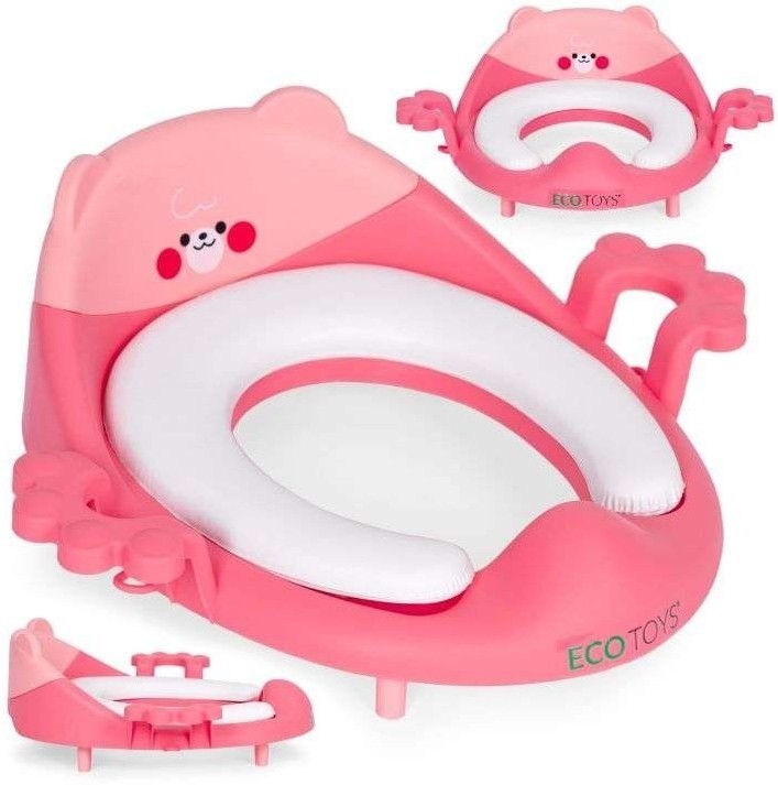 ECOTOYS ADAPTER ZA WC ŠOLJU SA RUKOHVATIMA, PINK ECOTOYS ADAPTER ZA WC ŠOLJU SA RUKOHVATIMA, PINK