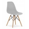 Bolzz TORINO OKRUGLI STO 80 cm WHITE + Milano set 4 stolice SVIJETLO SIVA