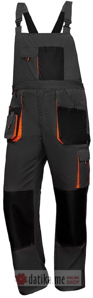 Wurth Radne pantalone tregerke VIKING Crni