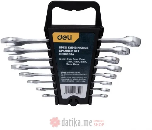 DELI EDL130008A SET OKASTO-VILASTIH KLJUCEVA 6-19MM, 8KOM  в Черногории