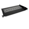 VALUE 19"-Fixed Shelf, 485 x 250mm, max. 10 kg, 1U, black