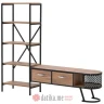 INART TV KOMODA DRVO/METAL NATURAL/CRNA 180X38X150