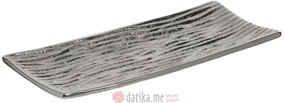 INART TANJIR ZA POSLUZIVANJE CERAMIC SILVER 30Χ13Χ3cm