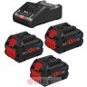BOSCH Set 3 baterije PC18V8.0Ah + Pinjač GAL18V-160