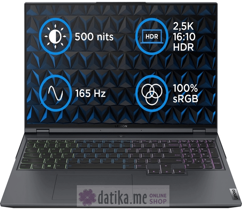 Lenovo Legion 5 Pro 16IAH7H Intel i7-12700H/32GB/2TB SSD/RTX 3070 Ti 8GB/16" 2560x1600 IPS 165Hz, 82RF00SGYA