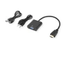  SECOMP STANDARD Cableadapter, HDMI - VGA + Audio, M/F, (stereo), 0.23 m