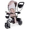 ECOTOYS 2U1 TRICIKL SA ROTIRAJUĆIM SJEDIŠTEM I SKLOPIVOM TENDOM BEIGE