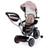 ECOTOYS 2U1 TRICIKL SA ROTIRAJUĆIM SJEDIŠTEM I SKLOPIVOM TENDOM BEIGE