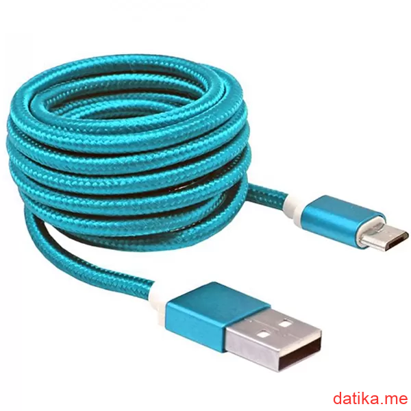 Sbox Kabl USB Micro 90 M/M 1.5M Plavi 