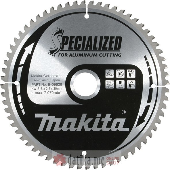 Makita  B-09628/B-33299 List za testeru od tvrdog metala 216X30MM в Черногории