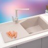 Metalac xLinea Plus Ø90 usadna granitna sudopera sa sifonom bež (780×500) в Черногории