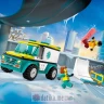 Lego Igracka 60403 kocke City Emergency Ambulance and Snowboarder 4g+ в Черногории