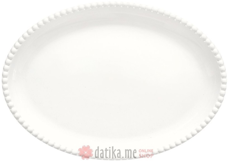 EASY LIFE TANJIR OVALNI ZA POSLUZIVANJE TIFFANY WHITE 32,5x23cm 