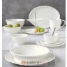 EASY LIFE TANJIR OVALNI ZA POSLUZIVANJE TIFFANY WHITE 32,5x23cm 