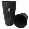 IDel Living High Round Saksija plastična 31,5x55cm/15L Black