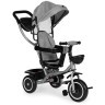 ECOTOYS 2U1 TRICIKL SA ROTIRAJUĆIM SJEDIŠTEM I SKLOPIVOM TENDOM GREY