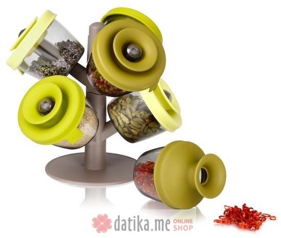 Vacu Vin Set posuda za začine na stalku Popsome 6/1 Tomorrows kitchen