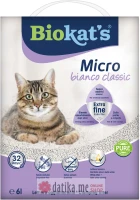 BIOKATS MICRO BIANCO CLASSIC 6L.-posip za macke 
