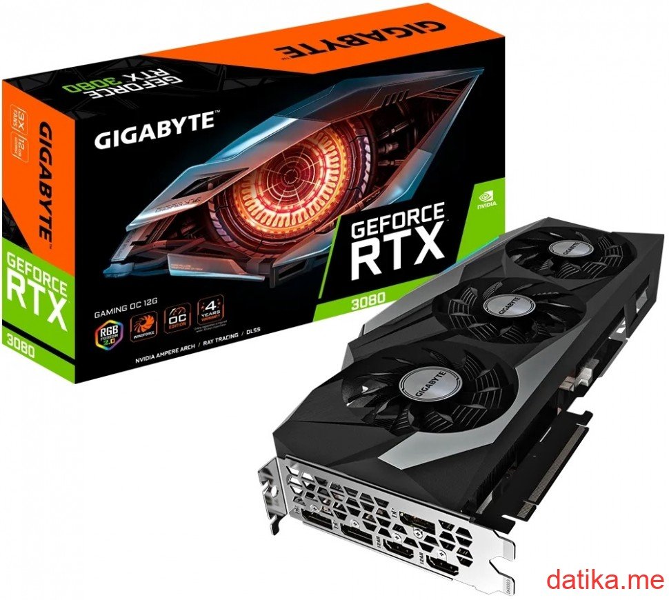 Gigabyte GeForce RTX 3080 GAMING OC 12G GDDR6X 384bit, GV-N3080GAMING OC-12GD