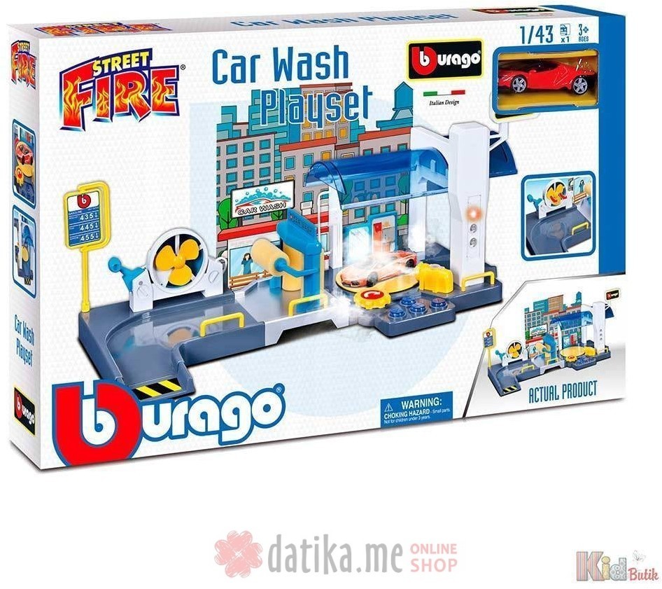Bburago Igracka street fire car perionica