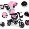 ECOTOYS 2U1 TRICIKL SA ROTIRAJUĆIM SJEDIŠTEM I SKLOPIVOM TENDOM PINK