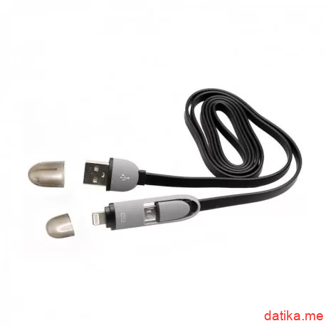Sbox kabl USB-micro USB + IPH.5 M/M 15M Crna