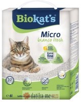 BIOKATS MICRO BIANCO FRESH 6L.-posip za macke