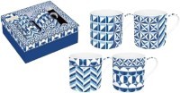 EASY LIFE SET SOLJA 4/1 300ml GEOMETRIC BLUE