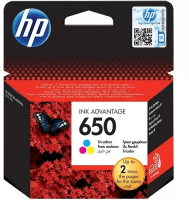 HP CZ102AE 650 Ink Cartridge, Tri-color 
