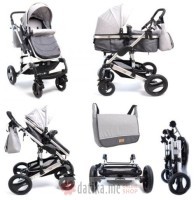 BBO Kolica za bebe MATRIX (SI0016), siva