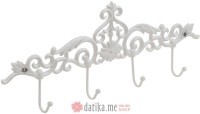 INART VJESAONIK METAL BIJELI 43X4X18
