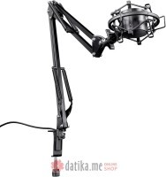 TRUST GXT 253 Adjustable microphone arm,USB port - Black