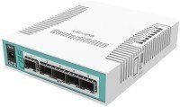 MikroTik Smart Switch, 5x SFP cages, 1x Combo port (SFP or Gigabit Ethernet) (CRS106-1C-5S)