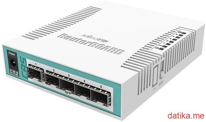 MikroTik CRS106-1C-5S Smart Switch, 5x SFP cages, 1x Combo port (SFP or Gigabit Ethernet) in Podgorica Montenegro