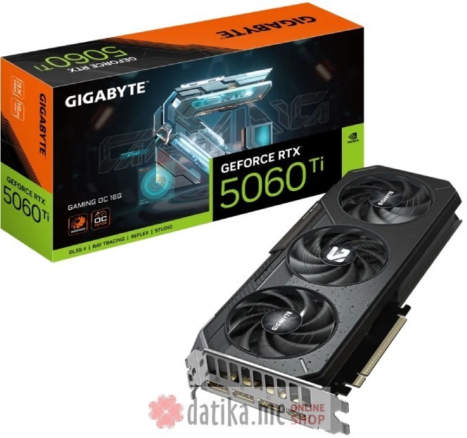 Gigabyte GeForce RTX 5060 Ti GAMING OC 16G, GV-N506TGAMING OC-16GD в Черногории