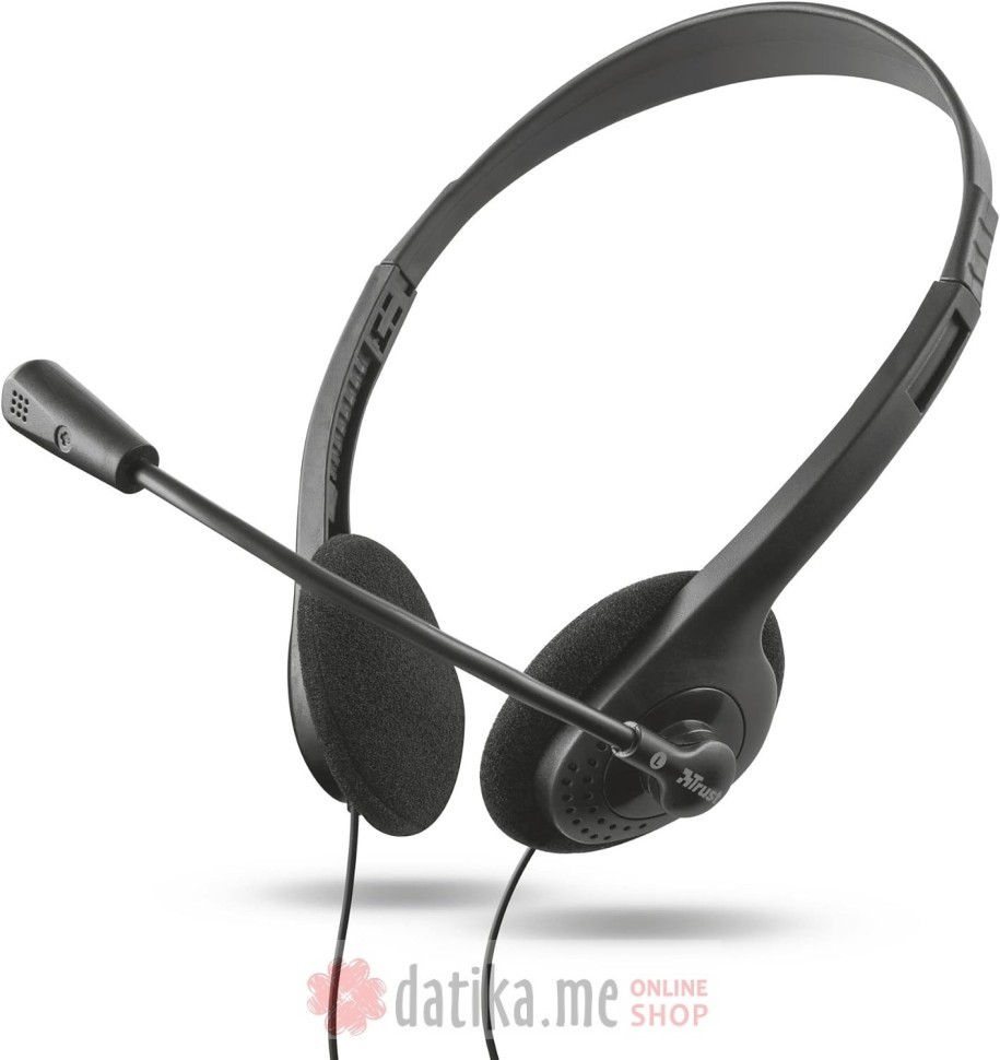 TRUST Primo Chat Headset for PC and laptop, In-line volume control в Черногории