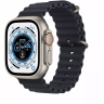 Apple Watch Ultra GPS + Cellular 49mm Titanium Case with Ocean Band - Midnight 