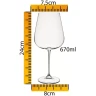 Crystal Bohemia CASA ZA VINO ARDEA 670ML 6/1 в Черногории