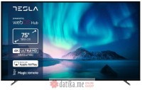 Tesla 75E645BUW LED TV 75" ultra HD, WebOS smart, Magic remote, ThinQ AI, DVB-T2/C/S2