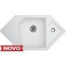 Metalac xDiamond Ø90 usadna granitna sudopera sa sifonom bijela (960×510) в Черногории