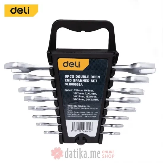 DELI EDL160008A SET DUPLO-VILASTIH KLJUCEVA 6-22MM, 8KOM  в Черногории