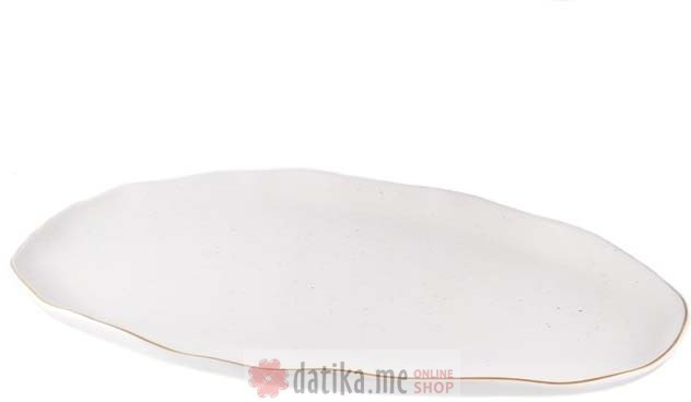 EASY LIFE TANJIR ZA POSLUZIVANJE  ARTESANAL WHITE 36x21,5cm  в Черногории